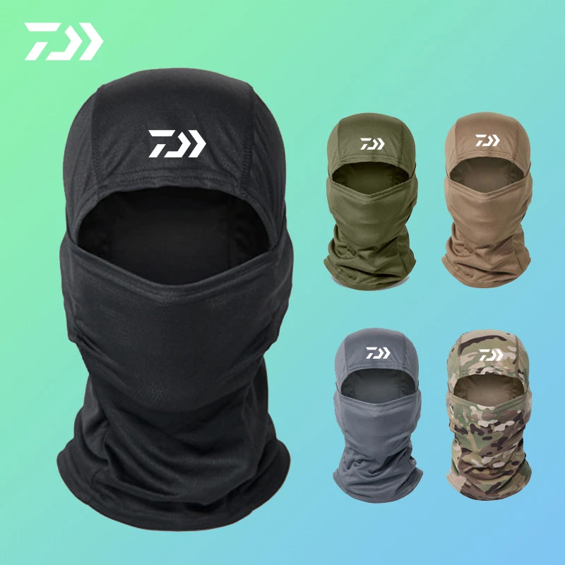 

Daiwa Outdoor Cycling Mask Men's Tactical Camouflage Head Cover Sunscreen Headband Bicycle Fishing Cap Men