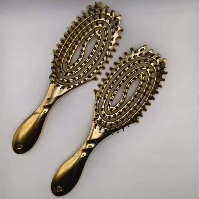 Щетка для укладки завитки щетина кабана спутанная расческа волос щетка