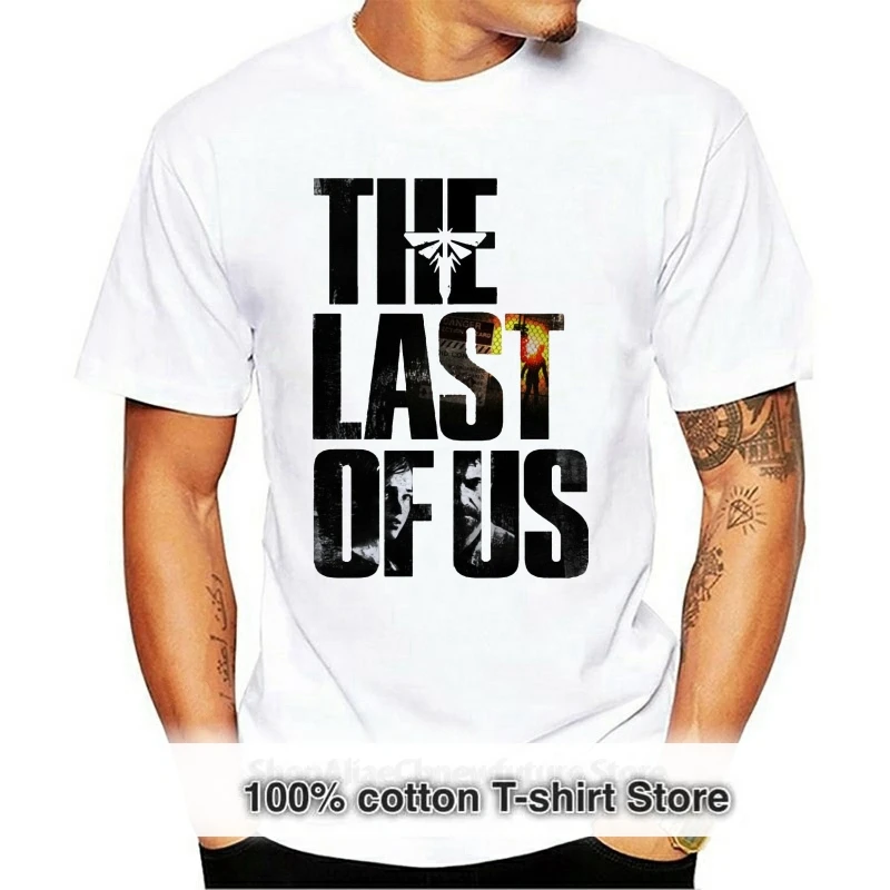 

The Last Of Us White T Shirt Game Top Design - Mens And Kids Sizes