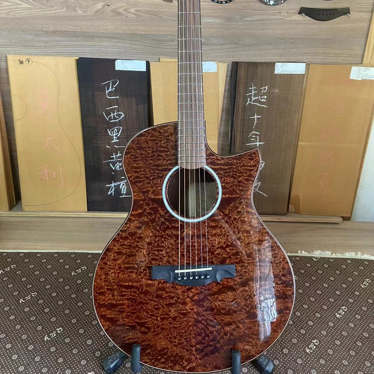 JD-920 Geake Custom All Solid Высококачественная акустическая электрогитара ручной работы из