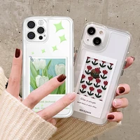floral painted case for iphone 13 pro max cases fundas iphone 11 12 xr x xs se 2022 2020 7 8 plus flowers protection cover shell