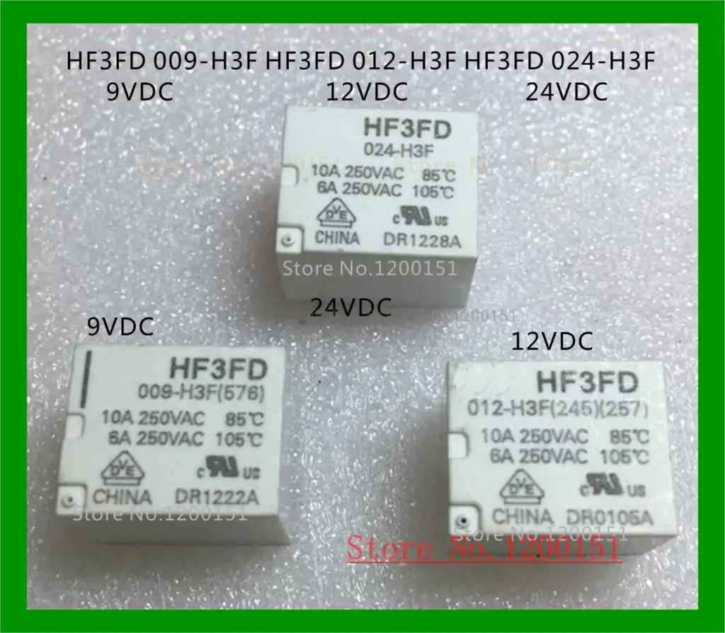Фото HF3FD 009-H3F 9V HF3FD 012-H3F 12V HF3FD 024-H3F 24V Реле DIP-5 №1