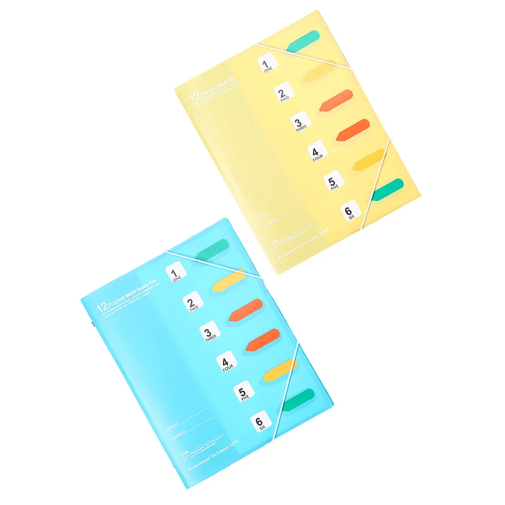 

2Pcs File Folder Office File Organizer A4 Document Holder Classification File Folder