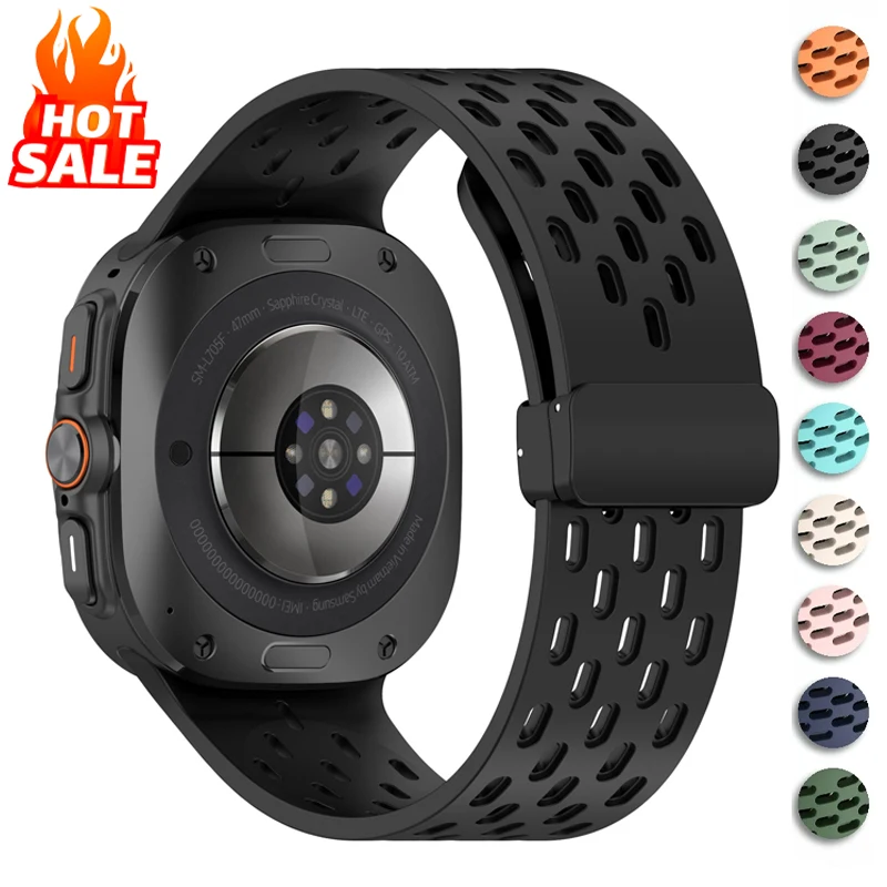 Ремешок для часов Galaxy Watch ультрамагнитный Воздухопроницаемый силиконовый