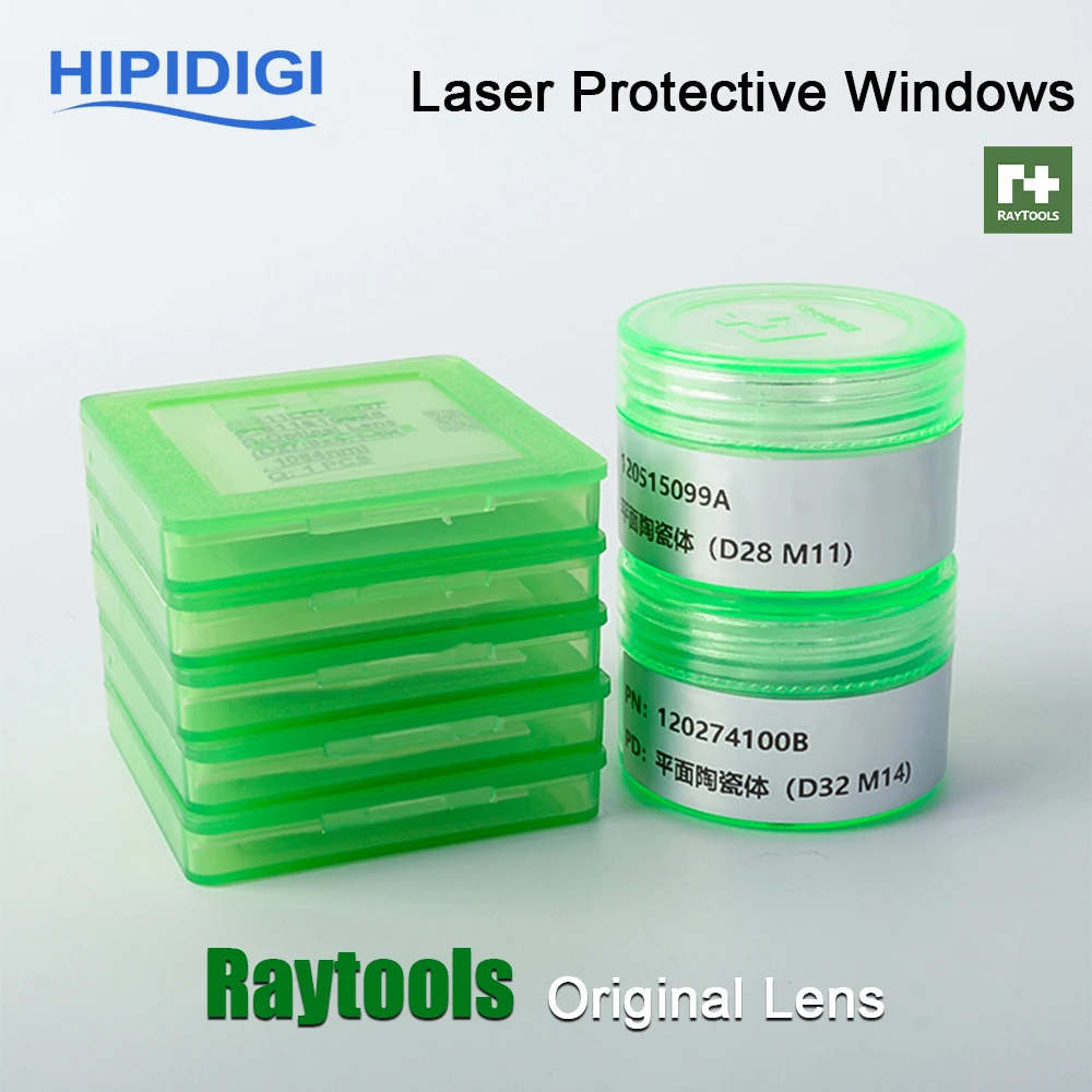 Raytools Original Laser Protective Windows 24.9x1.5 37x7 Защитная линза 27.9x4.1 Аксессуары для машины резки
