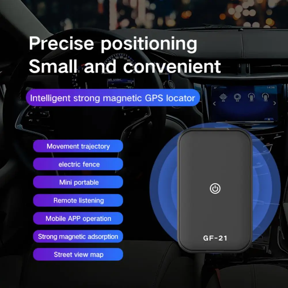 

GF21 Mini Car WIFI GPS Locator Adsorption Recording Anti-Lost Device Voice Control Recording Real Time Tracking Car Accessories