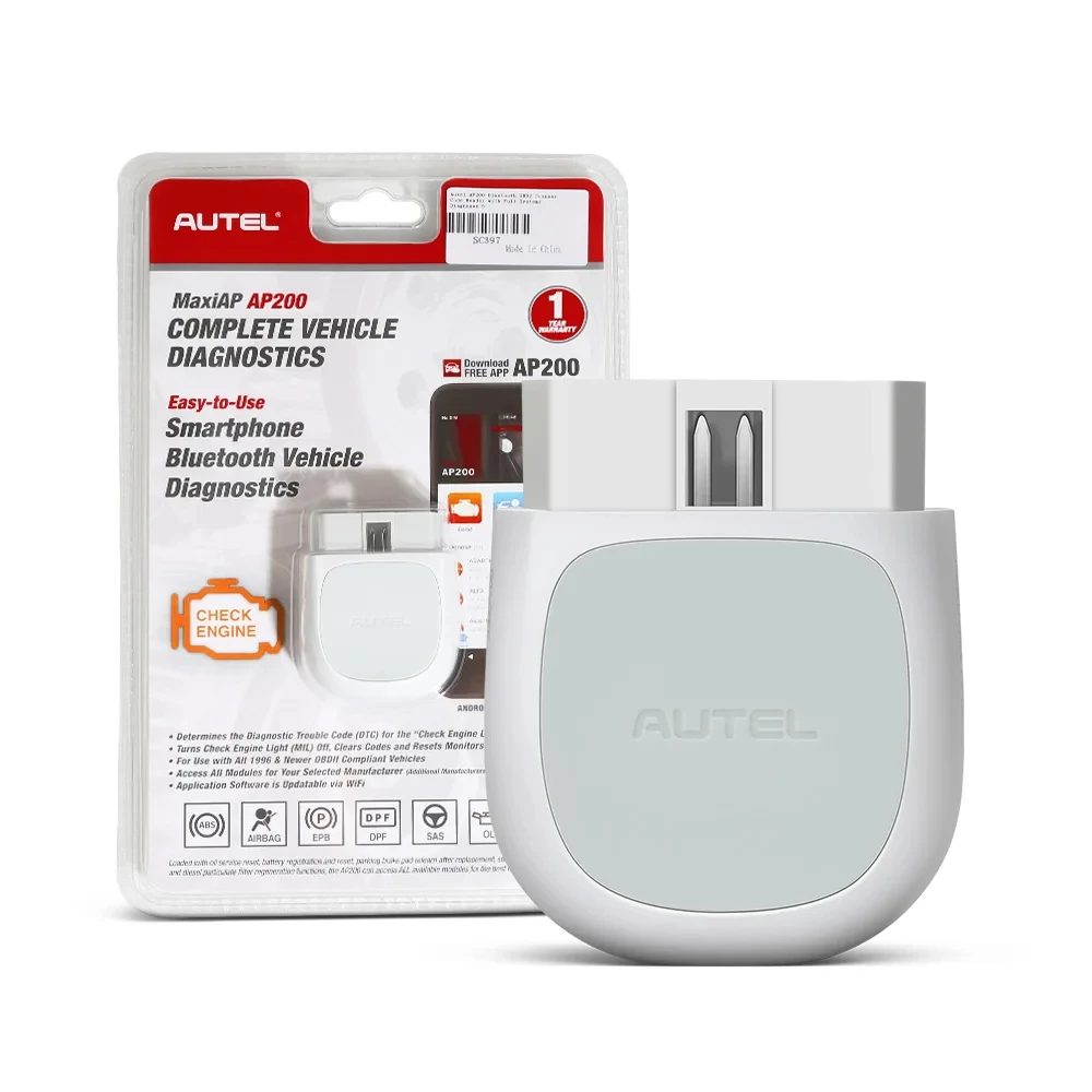 

Autel MaxiAP AP200 OBD2 сканер Bluetooth беспроводной OBDII автоматический диагностический инструмент с полной диагностикой системы, 19 функций сброса