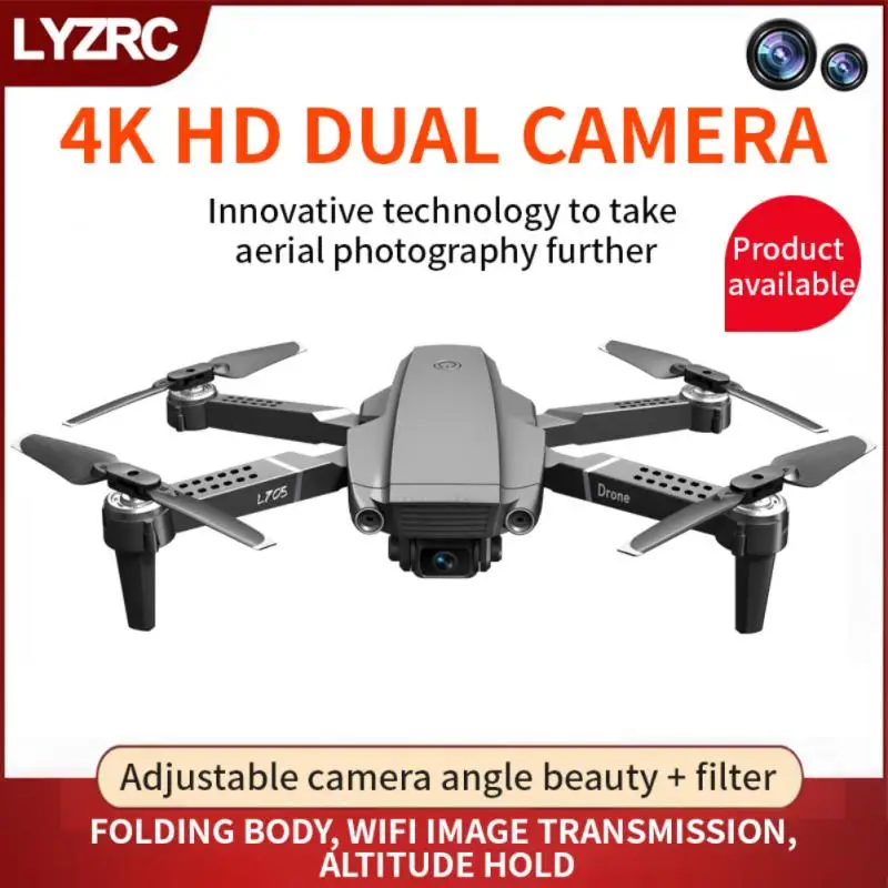 

L705 Four-axis Mini Drone 4K 1080P HD Camera WiFi Fpv Air Pressure Altitude Hold Dual Camera Foldable Quadcopter RC Dron Toy