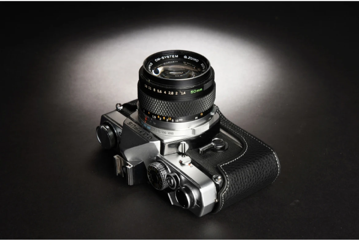 Чехол из натуральной воловьей кожи для фотокамеры Olympus OM 1 OM1