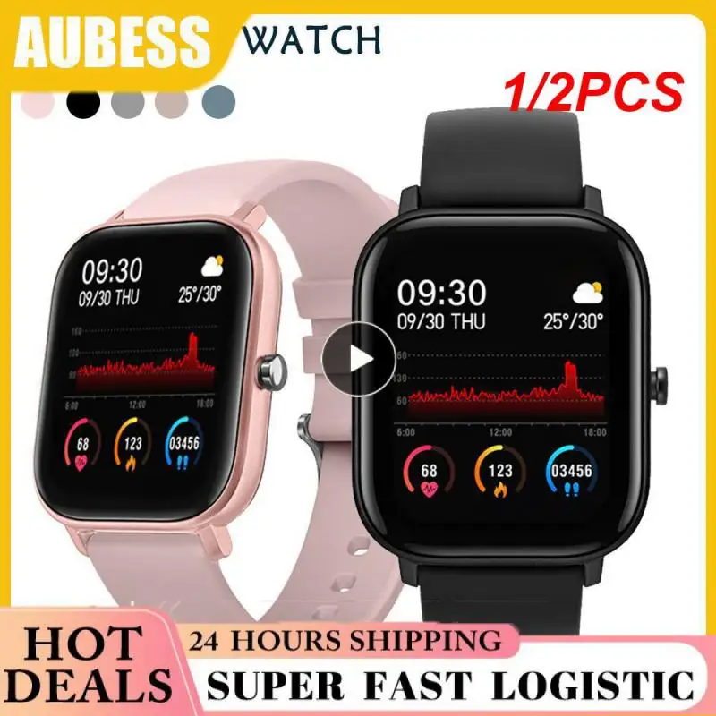 

1/2PCS Smart Watch P8 Men Women 1.4inch Full Touch Screen Fitness Tracker Heart Rate Monitor IP67 Waterproof GTS Sports