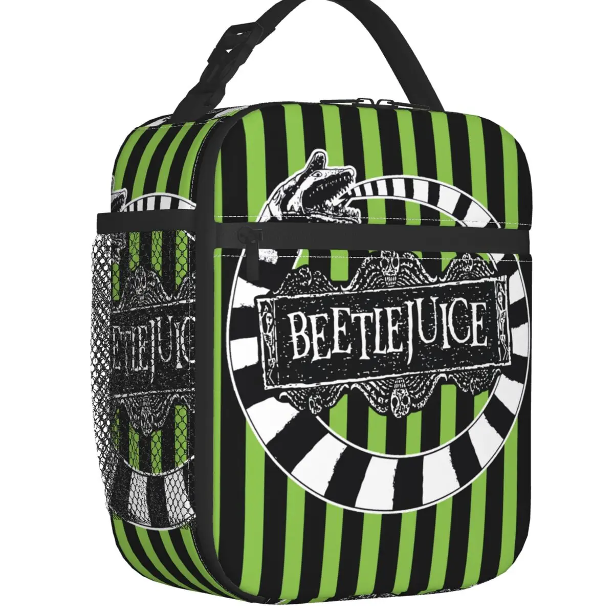 

Beetlejuice Beetle Worm Lunch Box Multifunction Tim Burton Horror Movie Thermal Cooler Food Insulated Lunch Bag School Children