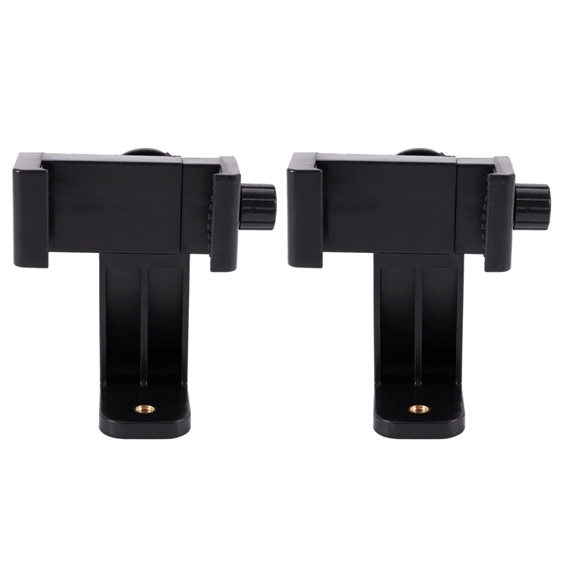 

2X Phone Tripod Mount Adapter Cell Phone Bracket Holder Clip Clamp For Iphone XR/Xs Max Huawei P20 Pro Samsung S9 S8