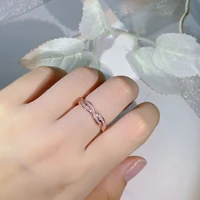 real 18k rose gold wedding bands ring females fine anillos de engagement diamond jewelry cnorigin gemstone bizuteria women