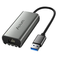 ALXUM USB C Ethernet Type-C to RJ45 Lan Network Adapter USB 3.2 Extension Cable for Laptops MacBook Pro Gigabit Ethernet Card