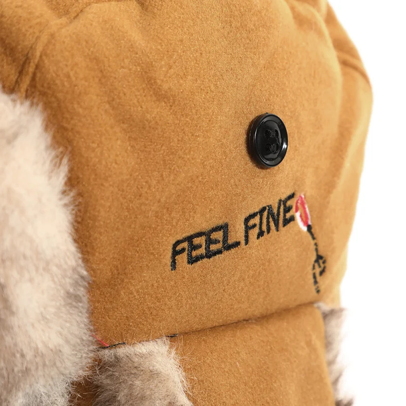 Термальная кепка Lei Feng на флисовой подкладке мужская и женская зимняя для