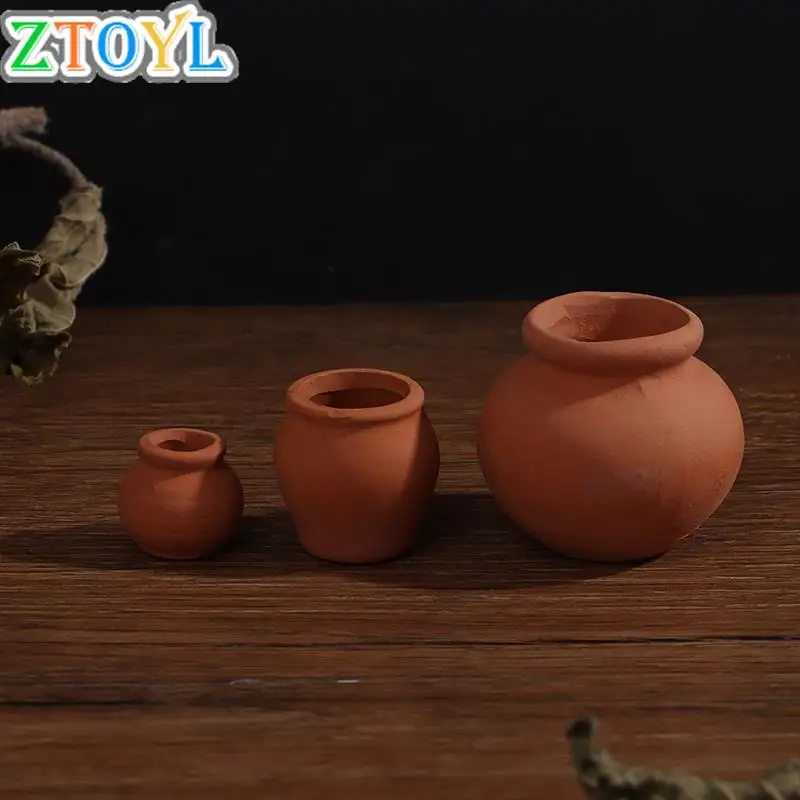 

1:12 Dollhouse Miniatures Decora Vase Mini Terracotta Flowers Pot DIY Dollhouse Doll house Accessories