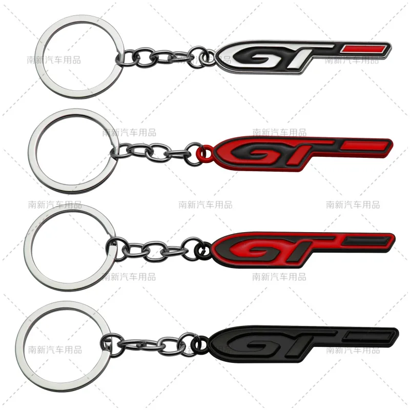 

Metal Car Keyring Keychain Key Chain Key Ring Keyfob Holder For Peugeot GT RCZ 308 508 3008 5008 Styling Accessories
