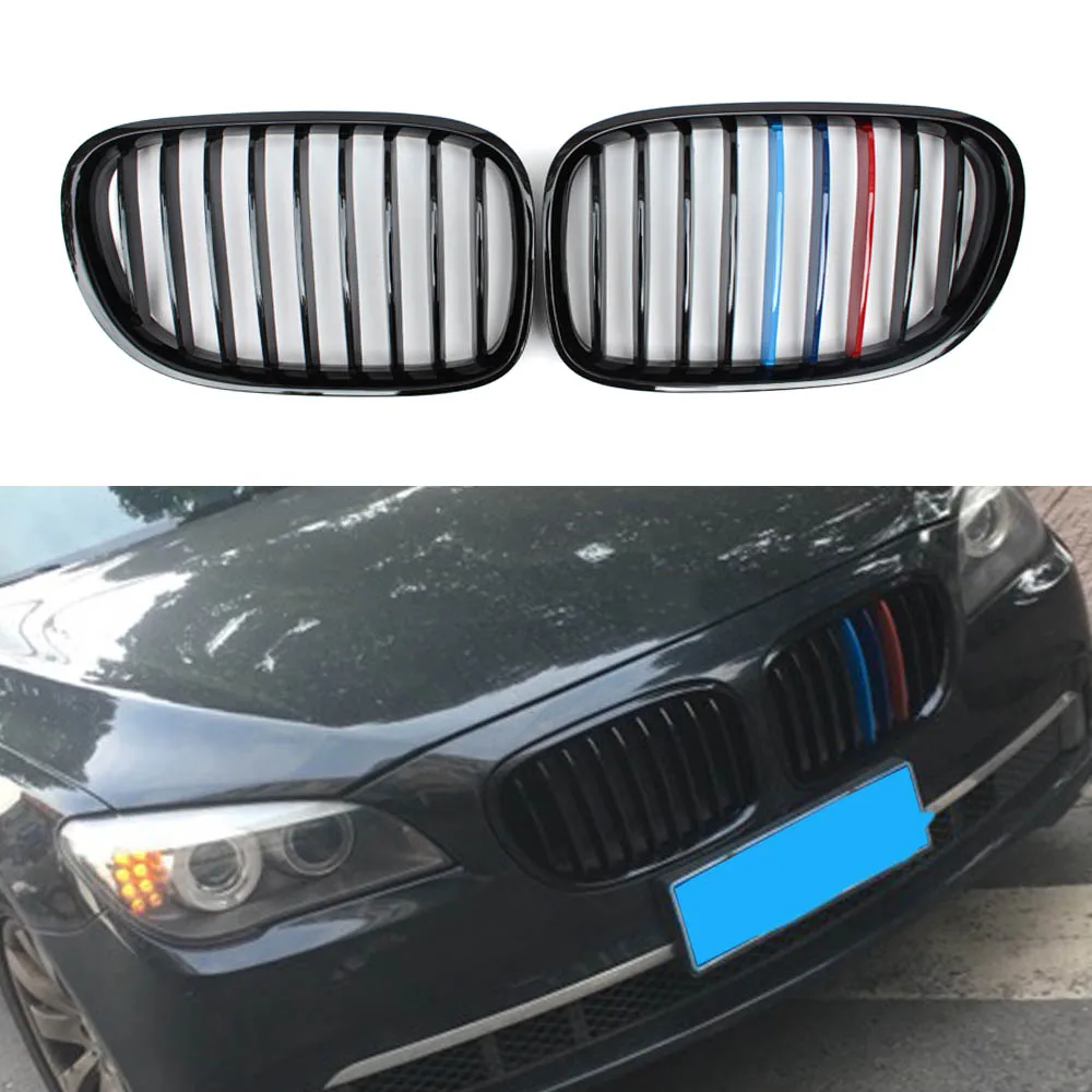 

For BMW 7-Series F01 F02 740i 745i 750i 2009-2015 Front Kidney Bumper Grille Single Line
