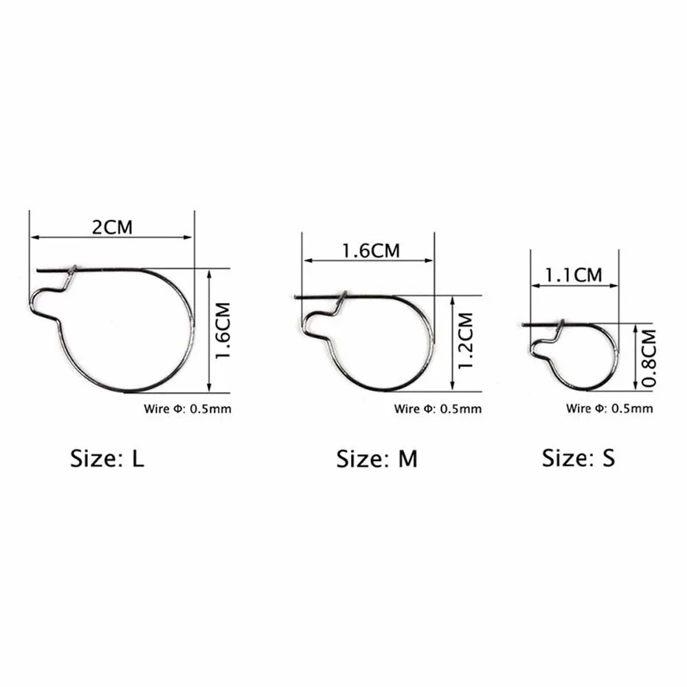 Прочный стальной шип живая приманка снасти для ловли карпа зажимы личинок кольцо