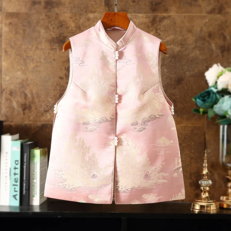 Весенний праздник новый год китайская одежда жилет