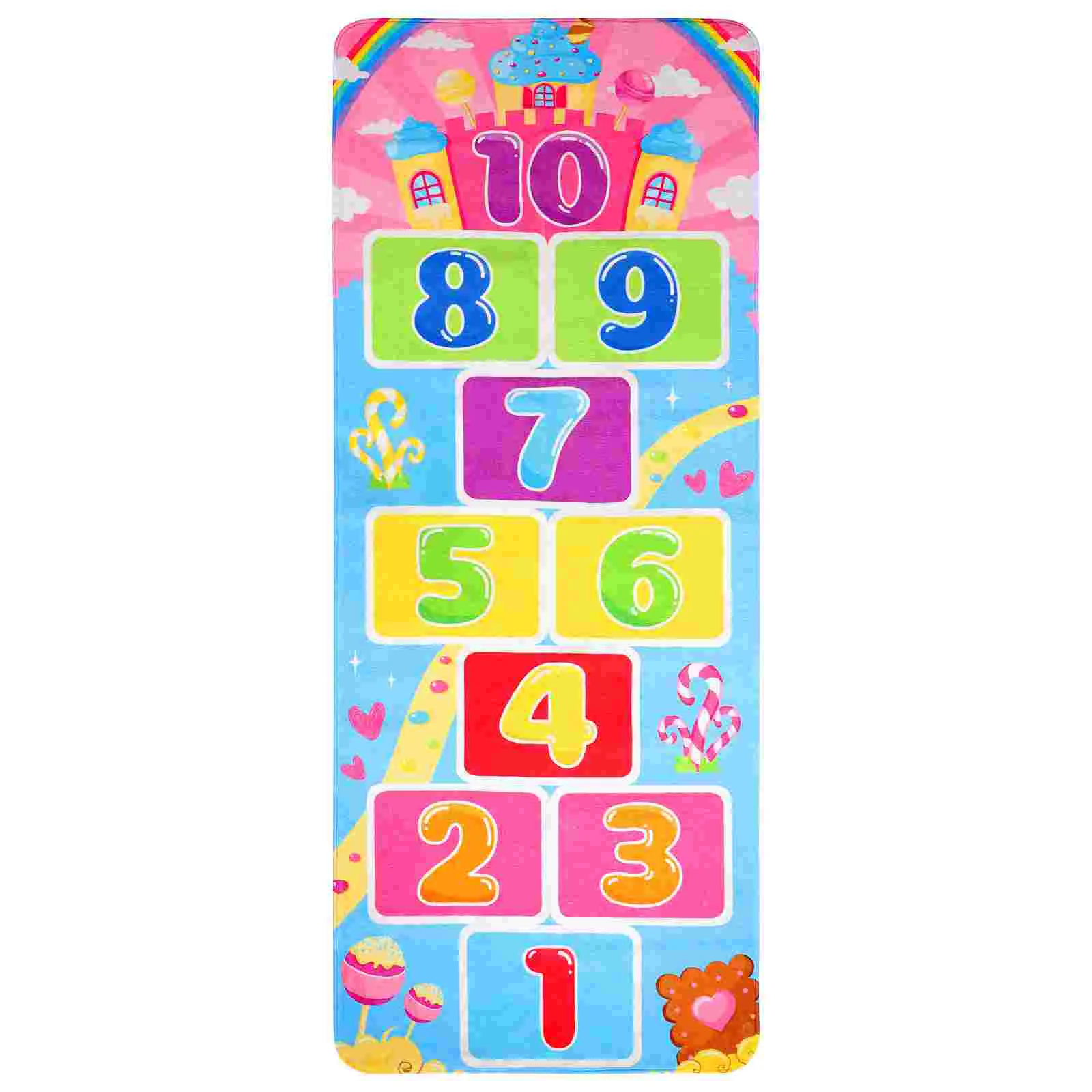 

Rug Kids Hopscotch Matplayroom Carpet Floor Room Baby Game Decor Rainbow Girls Bedroom Rugs Shower Gifts Play Boys Toddlers