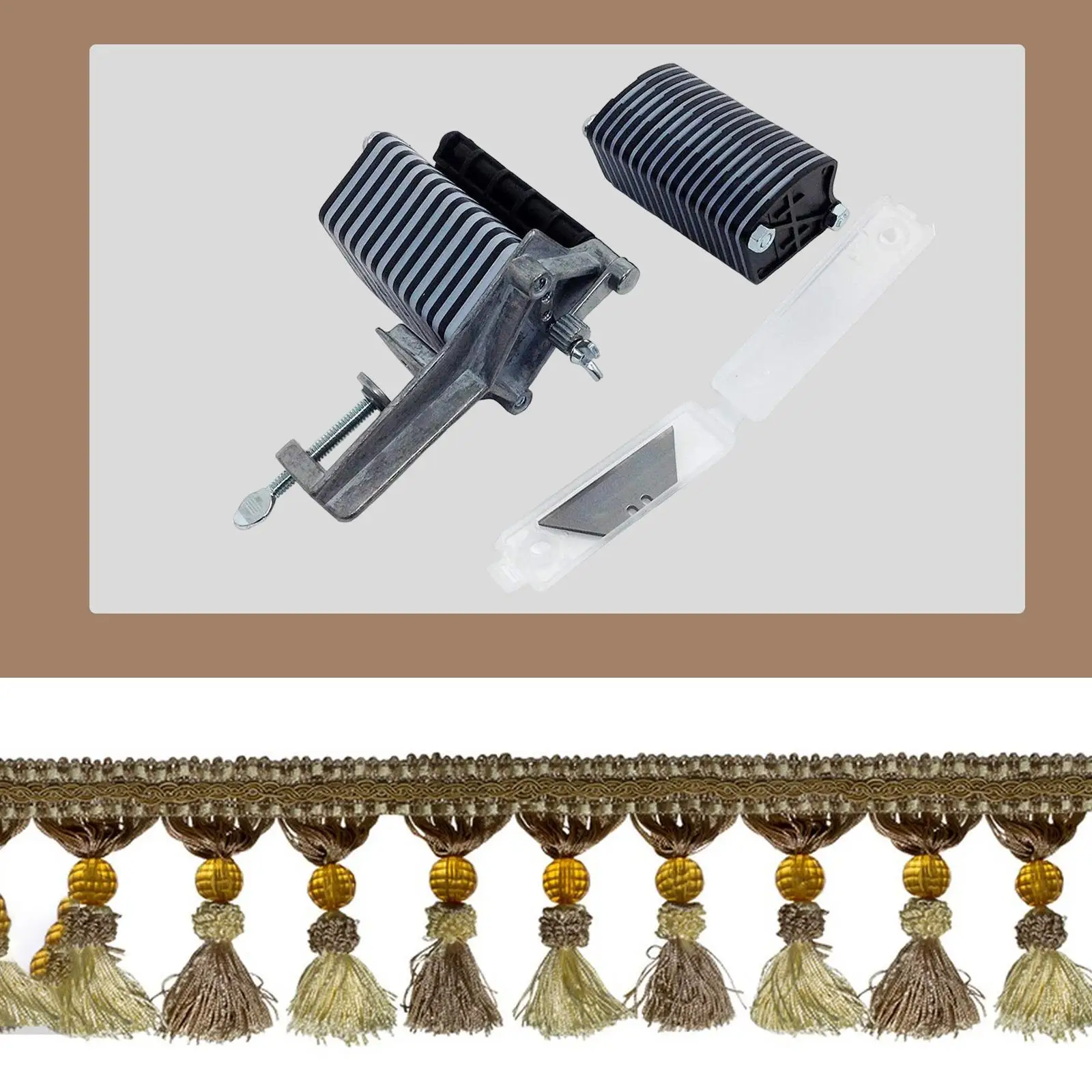 

1PC Desk Lace Cutter Fittings with 5 Blades Sturdy Working Tool for Fringe Cutting Machine Leather Strap Braiding Strip Belts