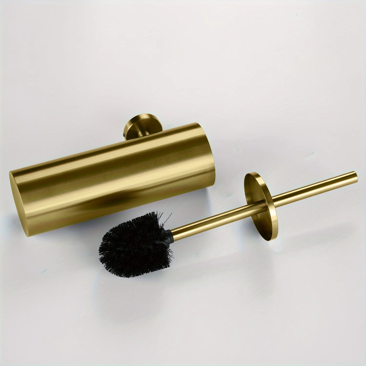 1 шт. роскошная матовая золотая щетка для унитаза с держателем ручка из