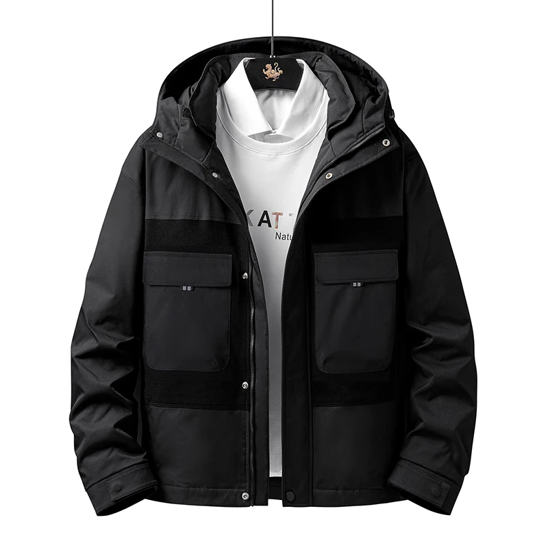 New winter white duck down jacket men and women thickening warm couple outdoor tooling parka jacket men