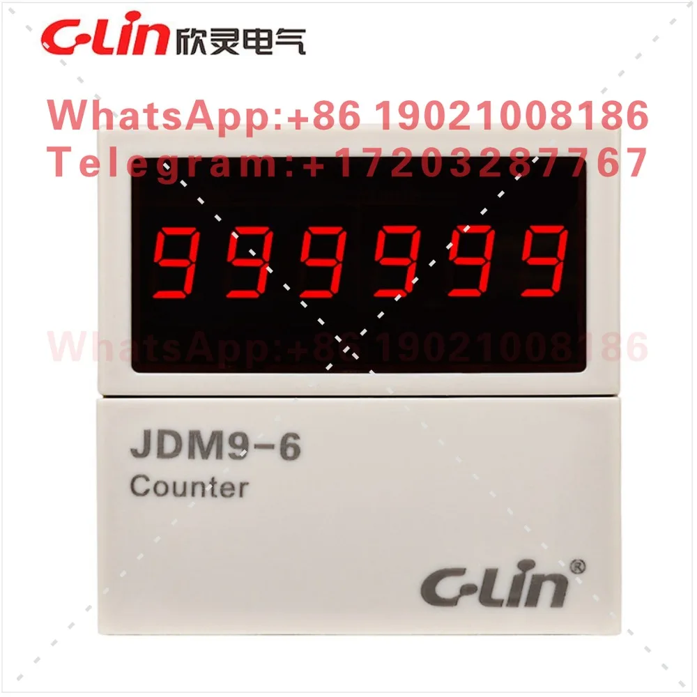 Счетчик JDM9-6 AC220V AC380V DC24V, 6-разрядный, многофункциональный, с памятью при отключении питания, система T (art.: 3920dbd23a71d) - 3920dbd23a71d
