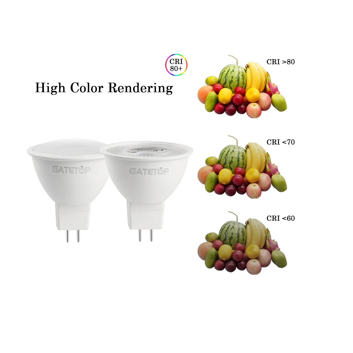 AC/DC12V-24V Spot Foco MR16 3 Вт-7 Вт GU 5 теплый белый день