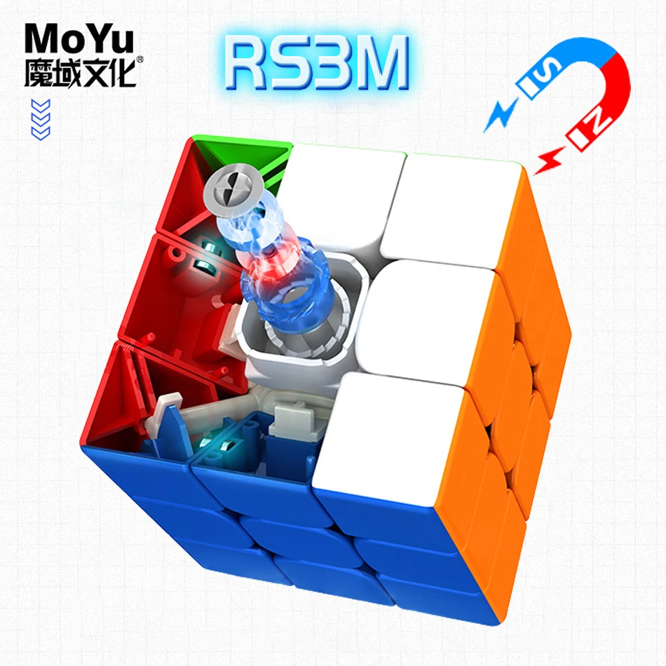 

MoYu Maglev Magic Cube 3x3 2022 Super RS3M Professional Special Cube 3x3x3 Cubo Magico Speed Puzzle Children's Fidget Toys