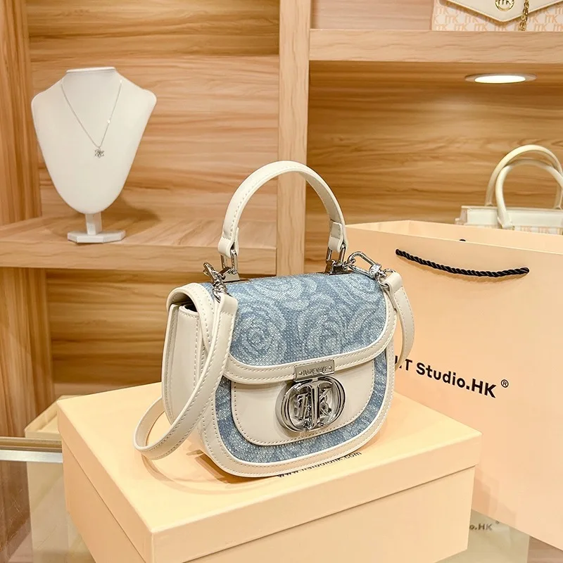 

MAGIC KING Light Luxury Brand Women's Retro Shoulder Bag 2023 New Genuine Leather High Sense Senior Designer Handheld Crossbody