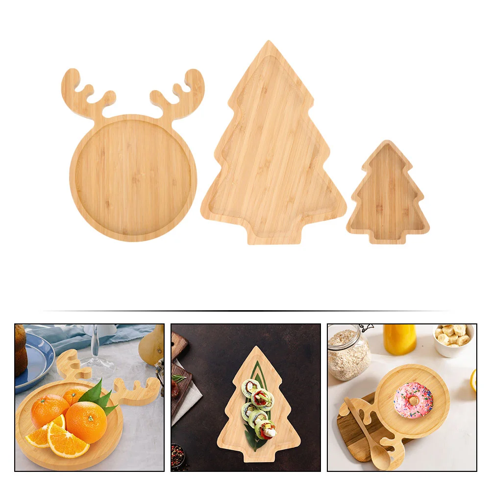 3 шт. Рождественская тарелка сервировочная посуда еда рождественская елка