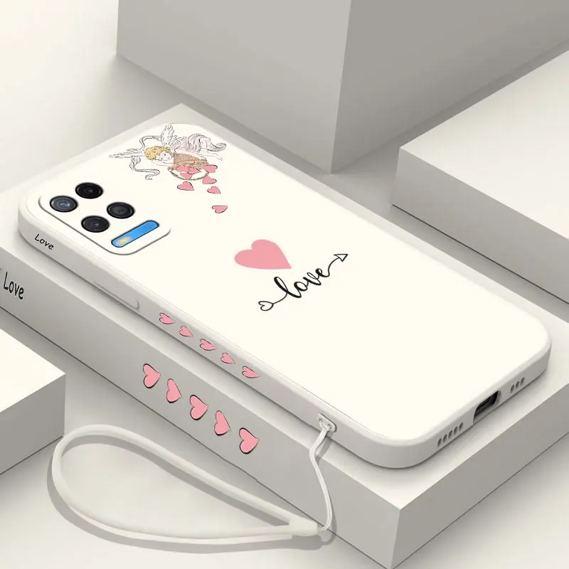 

Love Angel Phone Case For OPPO A54 A74 A57 A96 A95 A94 A76 A72 A36 A95 A5 A15 A15S A16 A16K A9 A5 2020 Reno 8 7 6 5 F9 4G 5G