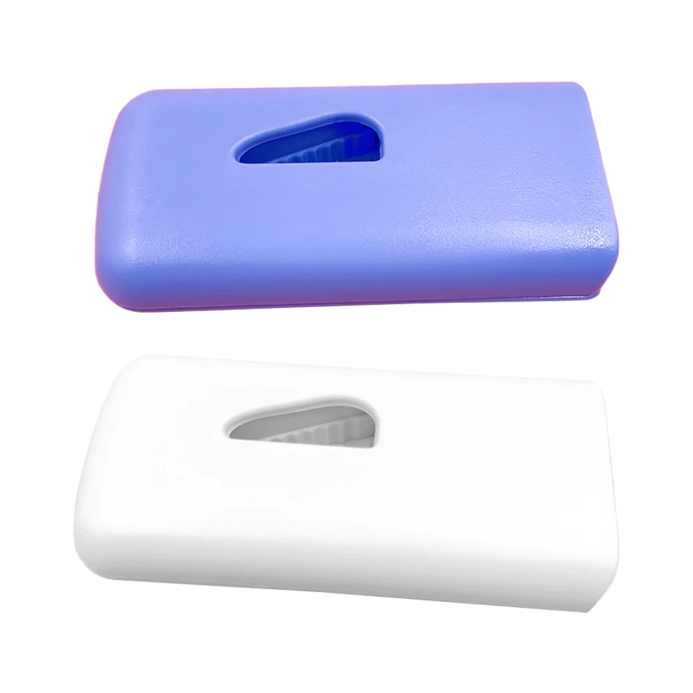 

2pcs Rectangular Pills Splitter Plastic Pills Storage Box Portable Pills Cutter