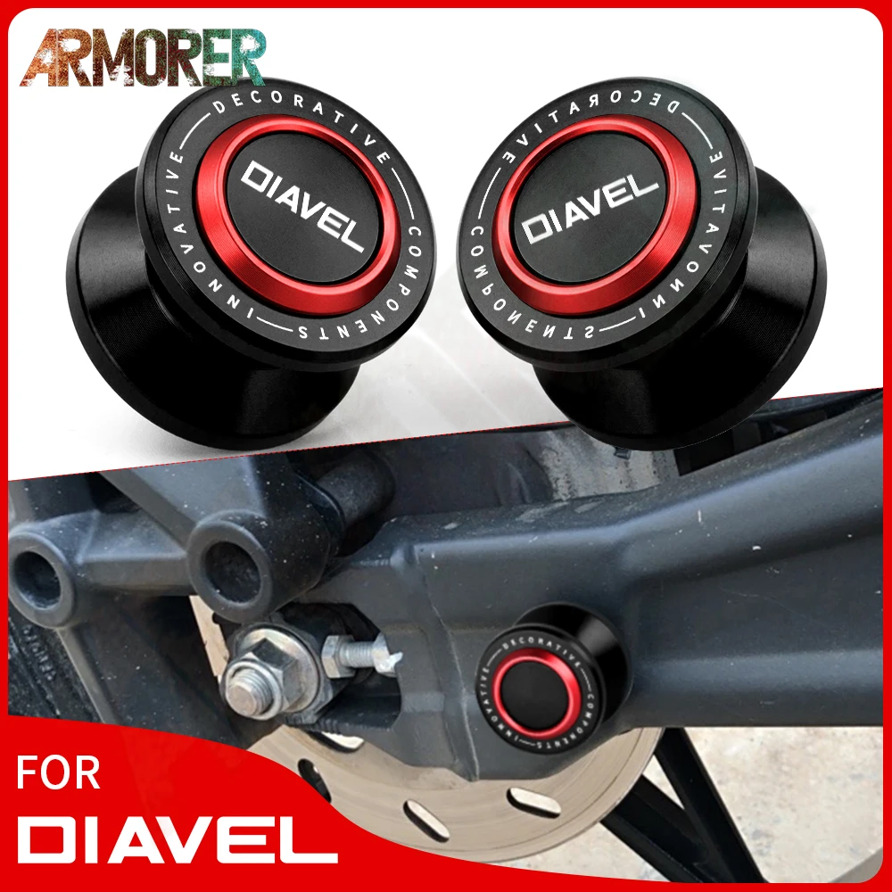 

Motorcycle Swingarm Spools Slider Stand Screws Accessories For Ducati Diavel 1200 1260S 1260 S Diavel Diesel Diavel Carbon