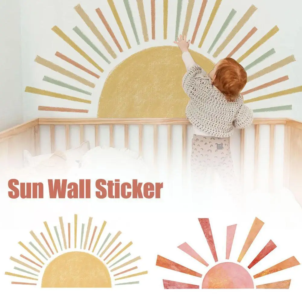

Bohemian Wall Sticker For Children Baby Room Nursery Waterproof Wall Decals Self-adhesive Watercolor Stickers B1f6