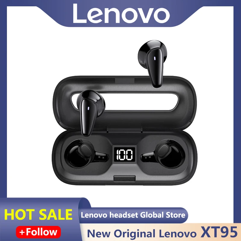 

TWS-наушники Lenovo XT95 с поддержкой Bluetooth и сенсорным управлением