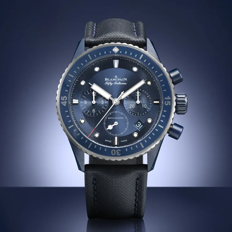 Blancpain Fifty Fathoms Bathyscaphe Chronographe Flyback Fashion Business Luxury Quartz Watch for Men Relógio Masculino Reloj