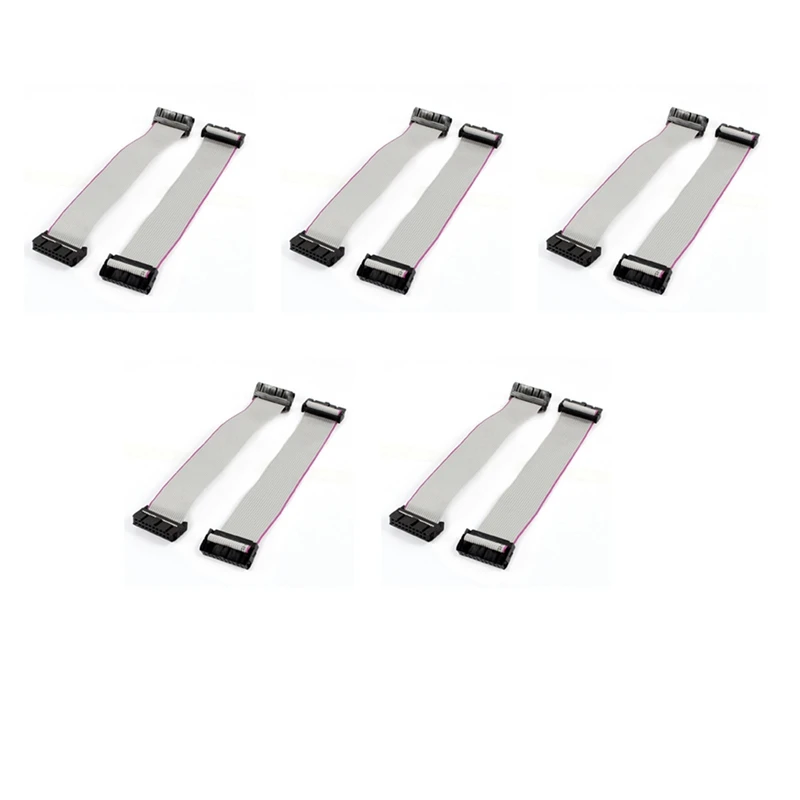 

10 Pieces 2.54 Mm Pitch 20 Pin F/F IDC Flat Ribbon Cable Connector