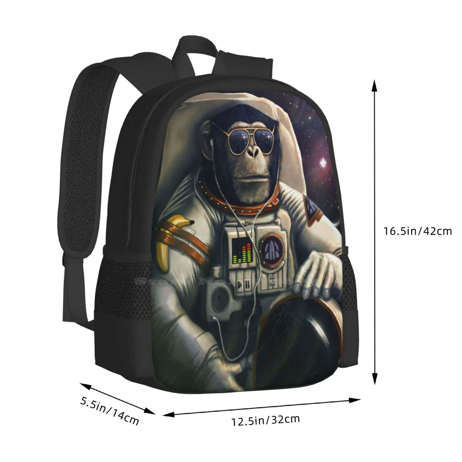 Распродажа рюкзак Space Farer модные сумки забавная обезьяна шимп космос астронавт