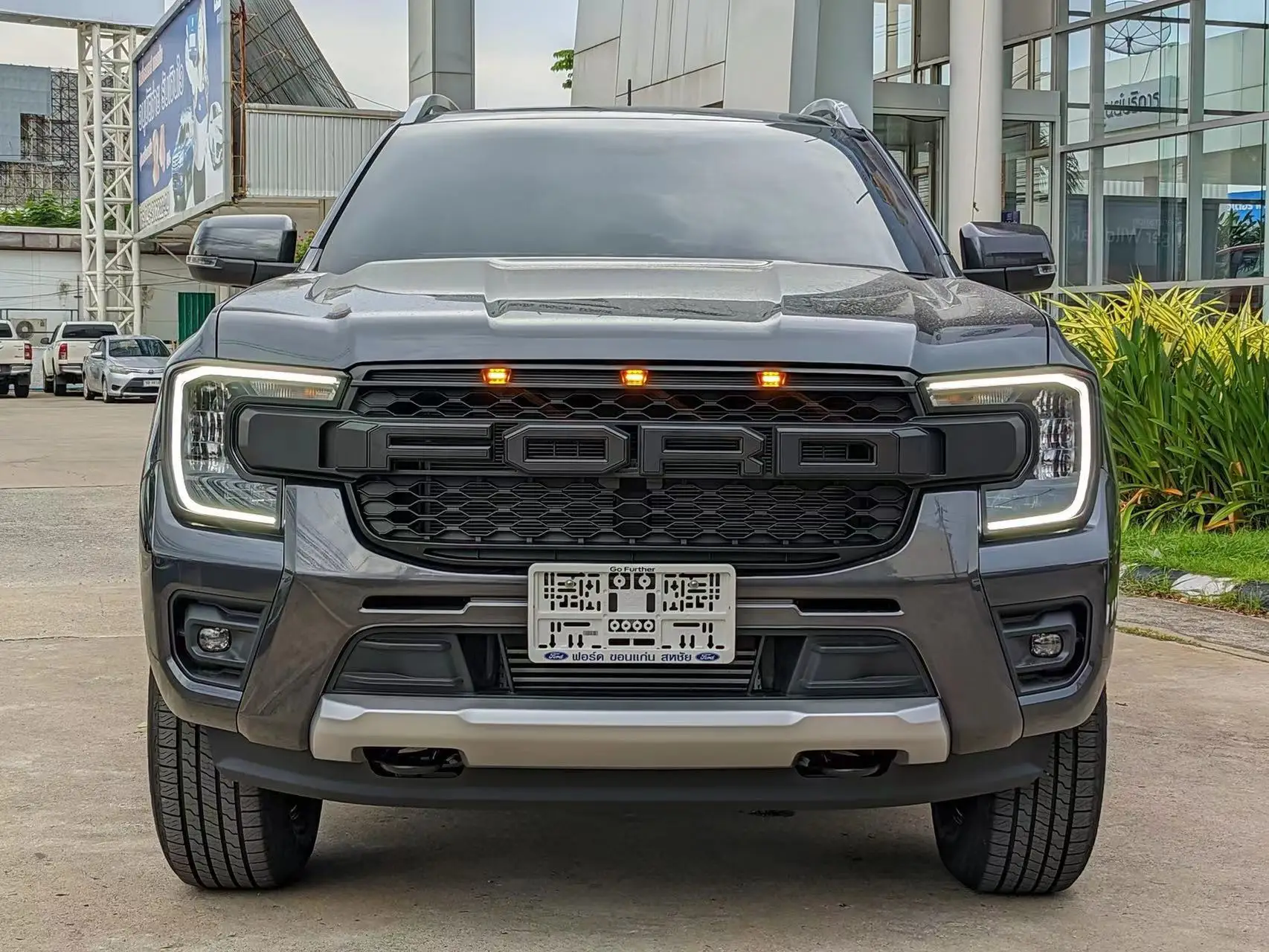

NEW 2022 2023 Front Grill with Led For FORD RANGER Accessories T9 MK4 PX4 High Version XLT WILDTRAK SPORT