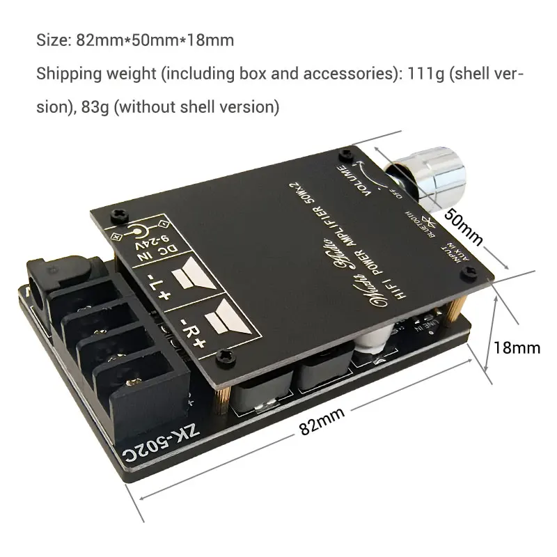ZK-502C HIFI стерео Bluetooth 5 0 TPA3116 плата цифрового усилителя мощности TPA3116D2 50WX2 усилитель
