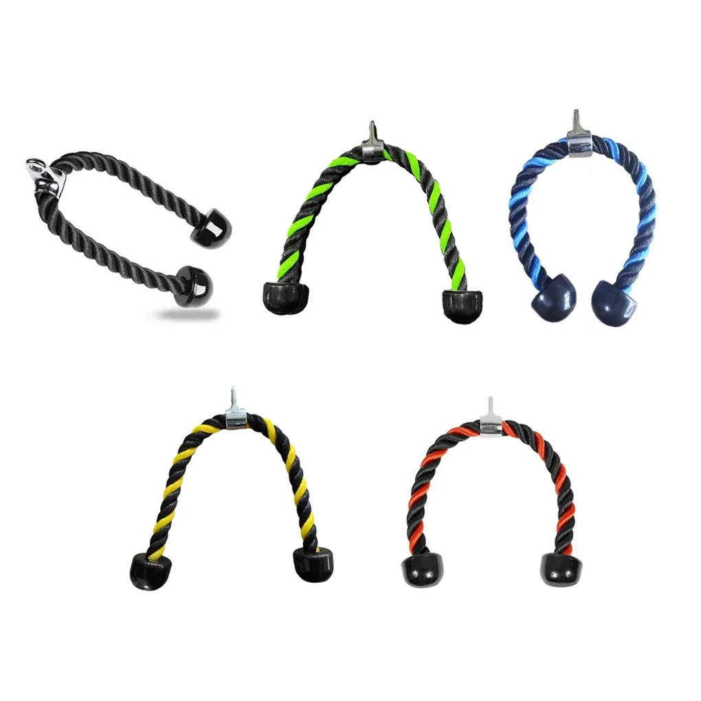 Нейлоновая веревка для трицепса устойчивая к разрыву кабель фитнеса черный цвет