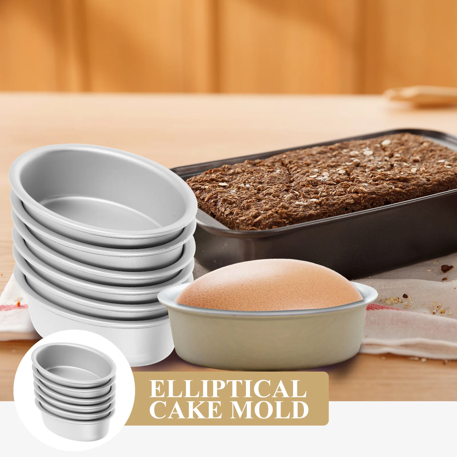 10 шт. овальная форма для торта формы хлеба мини-формы чизкейка выпечки флан