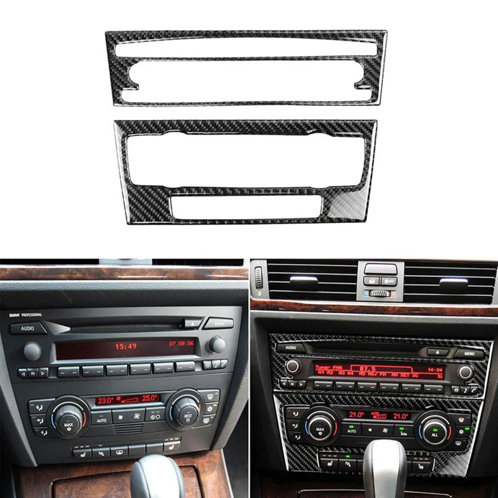 

Отделка CD & AC 2005-2012 панель крышка черная консоль E90 E92 для BMW 3 серии