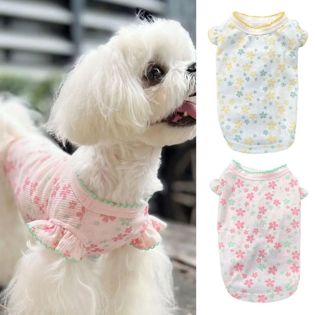 

Dog Skirt Stylish Washable Decorating Summer Dog Costume Fruit Pattern Shirt for Outdoor Pet Vest Pet Vest