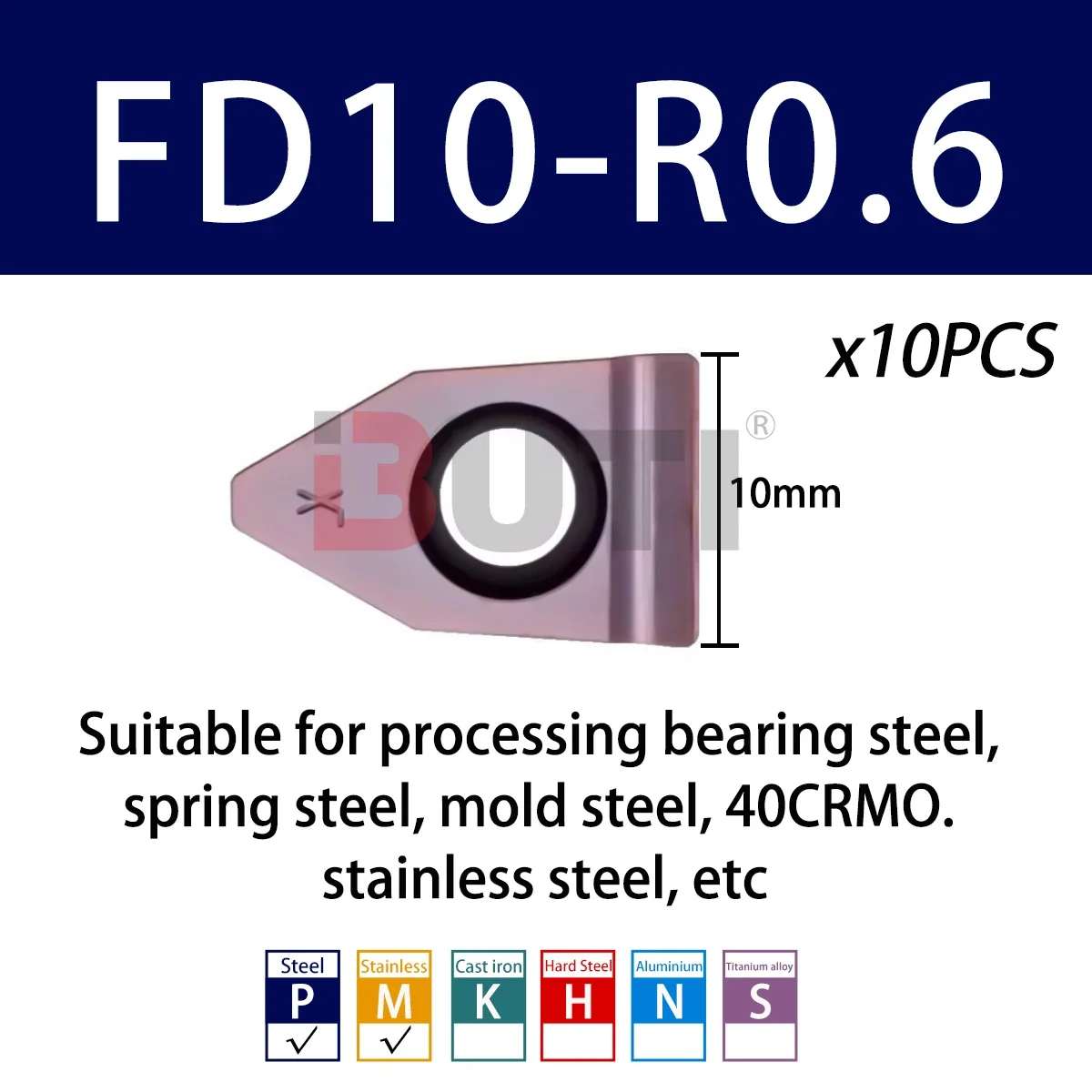

Лезвие с широким пазом из сплава с ЧПУ FD08 FD10 R0.6 FD12 FD14 R1.0 Лезвие из твердого сплава с прорезями Торцевая поверхность Прорезка Износостойкие инструменты