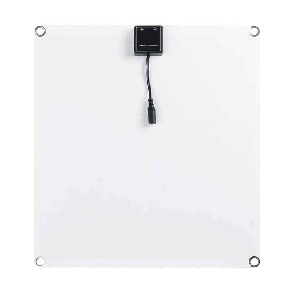 20 Вт 18 В Гибкая солнечная панель Монокристаллическая ПЭТ-пленка 2 USB-порта