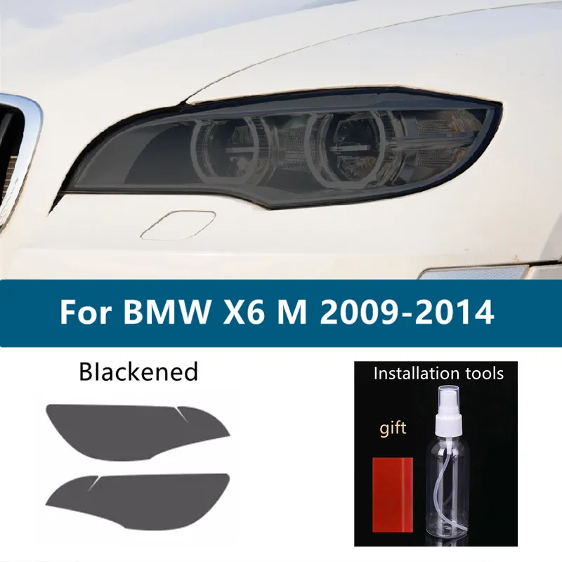

2 шт. для BMW X6 E71 F16 M F86 G06 Автомобильная фара оттенок Черная защитная пленка виниловая защита прозрачная ТПУ стикер аксессуары